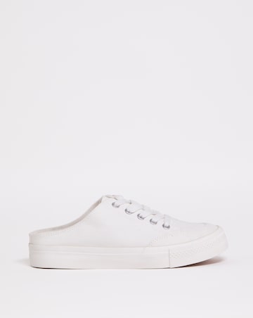 Ely Mule Canvas Trainers Ex Wide EEE Fit