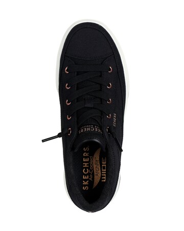 Skechers Black Arch Fit Arcade Meet Ya There Slip-On Trainers - Wide Fit (E)