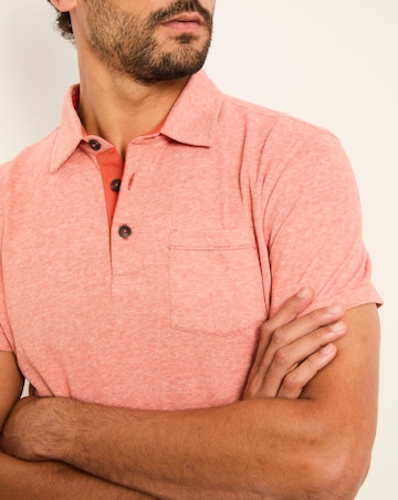 FatFace Elm Stripe Polo (Regular & Tall) - Rust