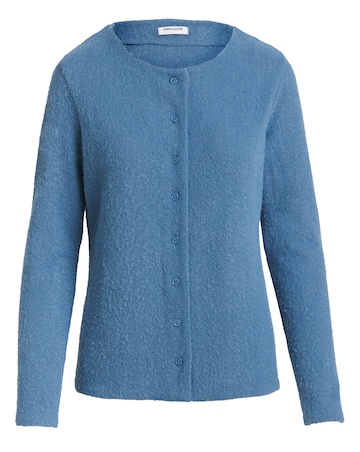 Blue Brushed Soft Touch Cardigan