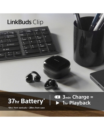 Sony LinkBuds Clip Open-Ear True Wireless Earbuds - Lavendar