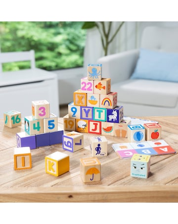 Melissa & Doug x Ms. Rachel Wooden Learning Blocks