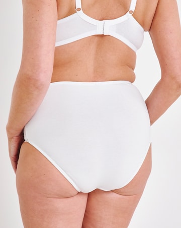 Pretty Secrets (2 Pack) Rachel Embroidery Deep Briefs Black/White