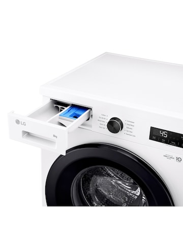 LG X10 Series Direct Drive F4X1008NWK 8kg Washing Machine with 1400 rpm - White