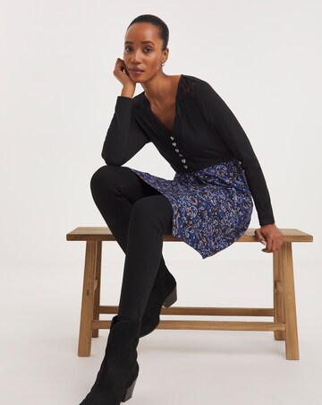 Joe Browns Blue Flattering Florals Button Tunic