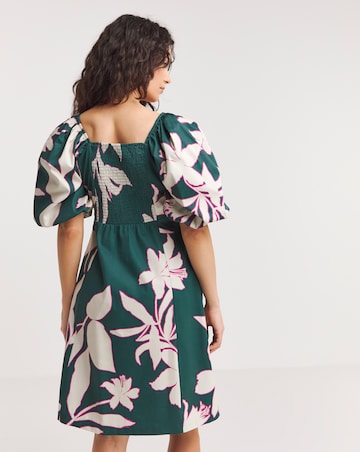 Joanna Hope Floral Cotton Shift Dress