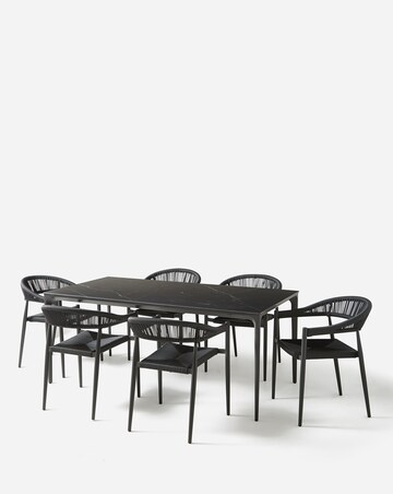 Sicily Sintered Stone 6 Seater Dining Set