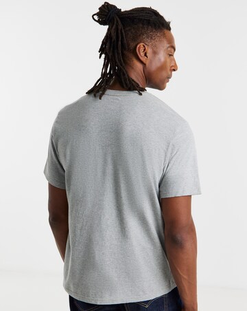 Levi's Short Sleeve Relaxed Fit Embroidered Motif T-Shirt - Grey Marl