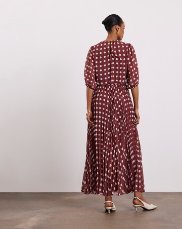 Joanna Hope Printed Maxi Dress With Pleated Panel
