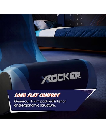 X Rocker Video Rocker Gaming Chair for Kids - Lava Blue