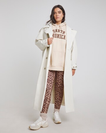 Simply Be Ecru Santa Monica Graphic Hoodie