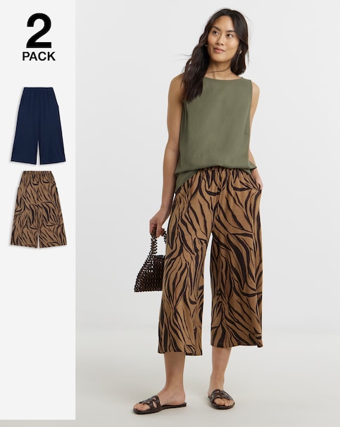 2 Pack Jersey Culottes