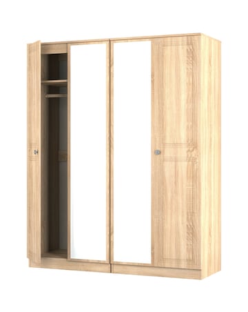 Richmond Ready Assembled 4 Door Wardrobe