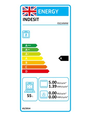 Indesit I5G1KMW 50cm Gas Single Cooker - White + installation