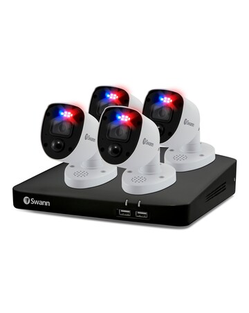 Swann DVR-5680 4K / 2TB / 4xPRO-4KRL 4K Enforcer Bullet Analog CCTV Cameras