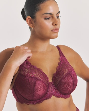 Pretty Secrets (2 Pack) New Ella Wired Full Cup Bras (C-J) Fig/Cherry