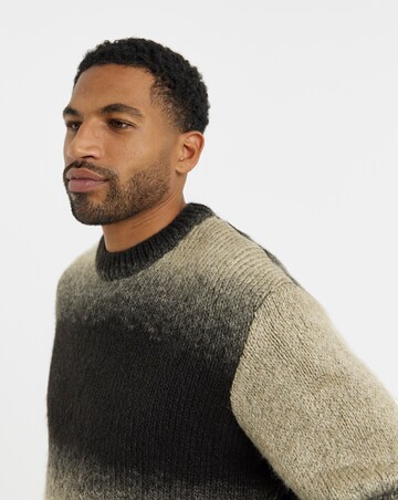 Jack & Jones Fade Space Dye Jumper - Black/Natural