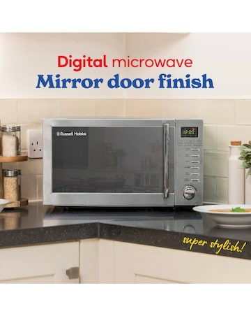 Russell Hobbs 20 Litre Stainless Steel Digital Microwave with Grill