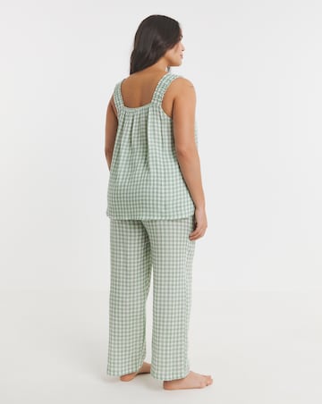 Gingham Soft Cotton Cami Pyjama Set
