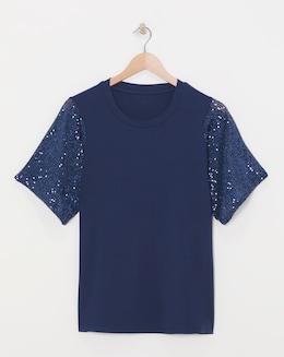 Julipa Sequin Sleeve T-Shirt