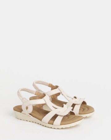 Larisa Twist Detail Comfort Sandals - Wide Fit (E)