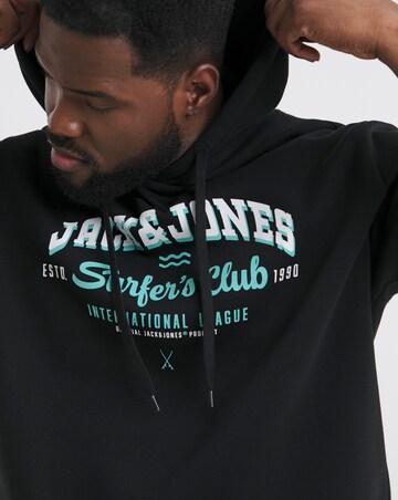 Jack & Jones Logo Hoodie - Black