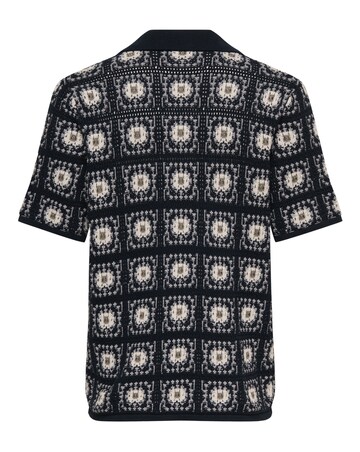 Only & Sons Bart Crochet Shirt - Navy