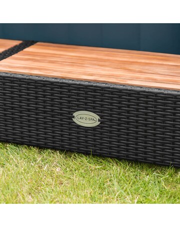 Lay-Z-Spa 188cm Square Rattan Hot Tub Surround