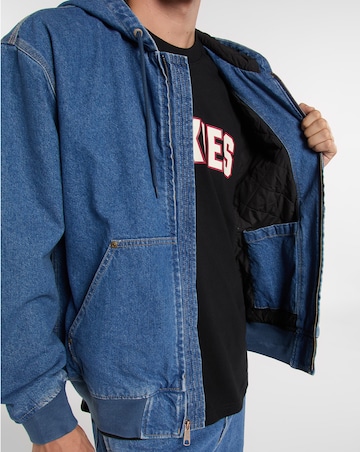 Dickies Lined Denim Hooded Bomber - Classic Blue