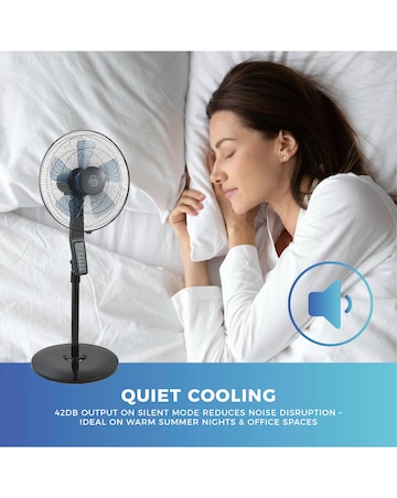 Swan 16'' Silence Stand Fan - Black