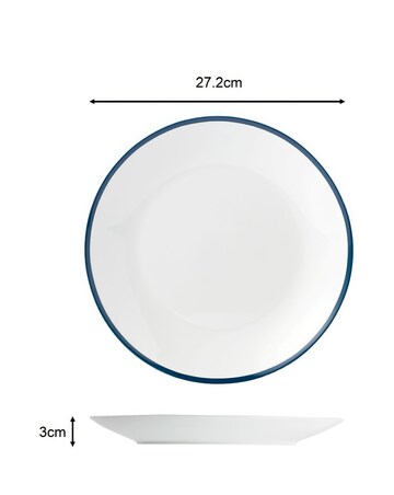 Waterside Blue Bistro 80 Piece Dinner Set