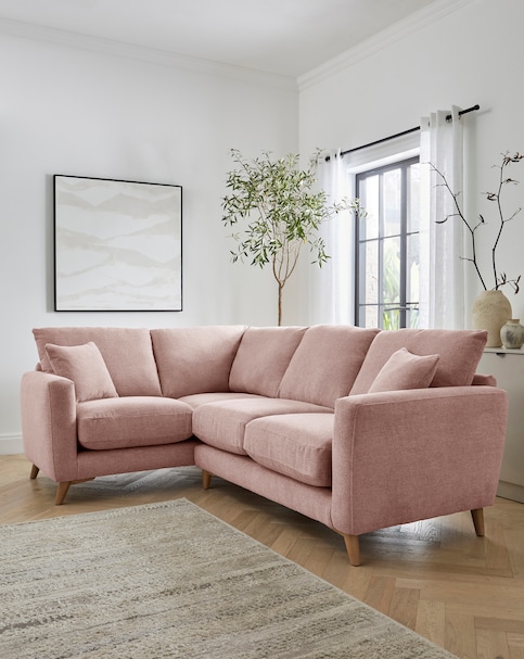 Beckett Chenille Left Hand Corner Sofa