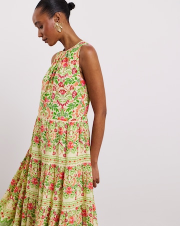 Joanna Hope Tiered Printed Dress
