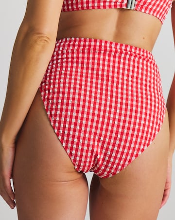 MAGISCULPT Firm Control Gingham High Waist Bikini Bottoms