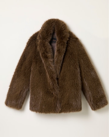 Fatface Celeste Faux Fur Coat