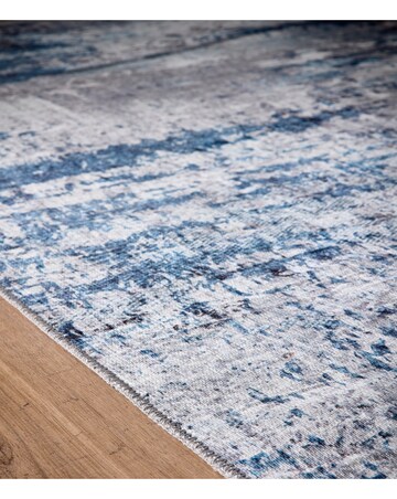 Arctic Scape Ice Washable Easy Care Rug