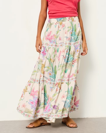 Fatface Jayla Tropical Maxi Skirt