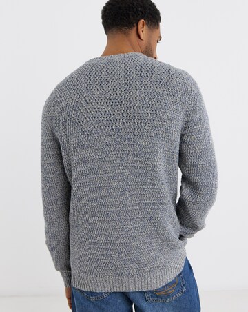 Timberland Cotton Textured Sweater - Blue