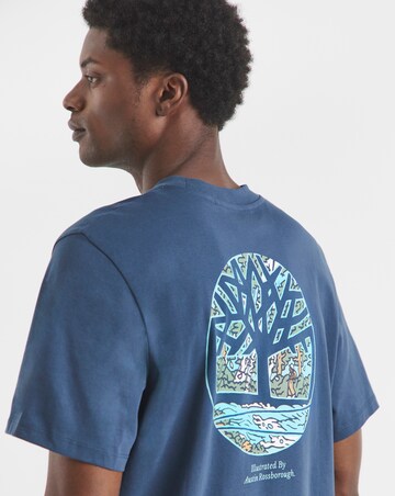 Timberland Illustrated Tree Back Graphic T-Shirt - Dark Denim
