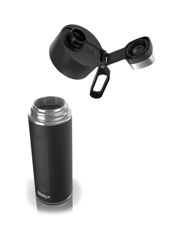 Ninja Thirsti Carbonated 20oz Bottle with Carbonation Lid in Black