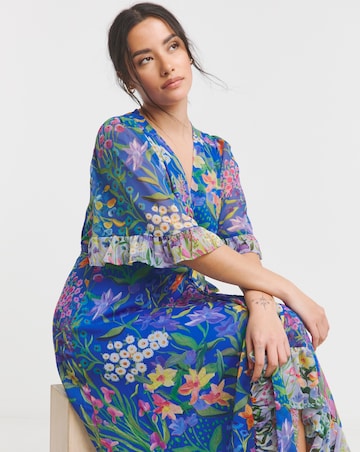Hope & Ivy Avaline Maxi Wrap Dress