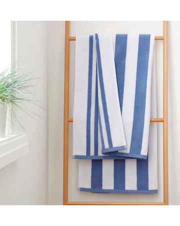 Bianca Reversible Stripe Jacquard Towels