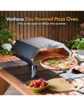 VonHaus Gas Pizza Oven with Accessories