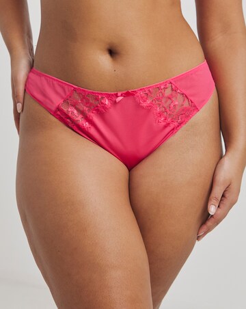 Figleaves Pulse Lace Thong - Pink