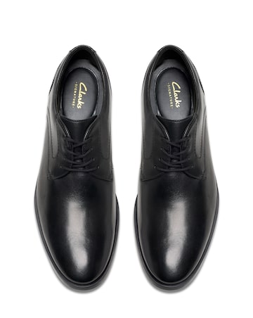 Clarks Brandon Lace Leather Shoe - Black