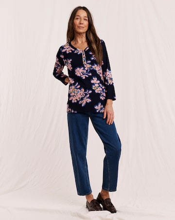 Julipa Cotton Ribbed Henley