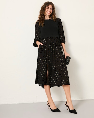 Fatface Laura 2in1 Metallic Dress