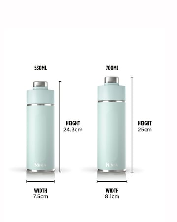 Ninja Thirsti Carbonated 700ml 24oz Bottle with Carbonation Lid in Mint
