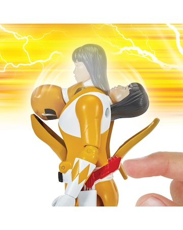 Mighty Morphin Power Rangers Auto Morphin Yellow Ranger Figure