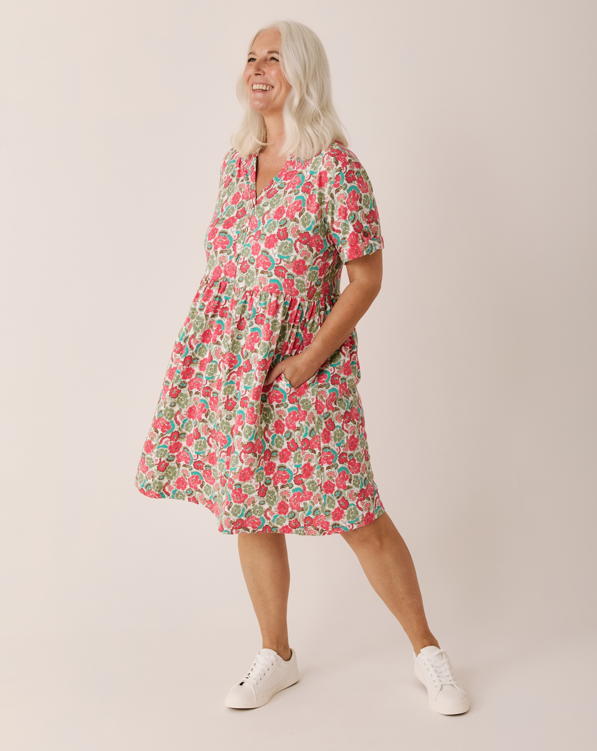 Pink pattern dress